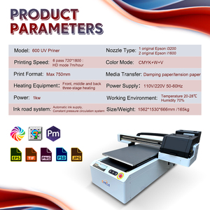 I3200 3 người đứng đầu chất lượng cao UV phẳng máy in 6090 véc ni máy in UV cho hình ảnh đầy màu sắc - Product Image 2