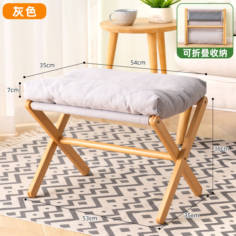 Sac souple amovible et lavable - gris - rangement pliable