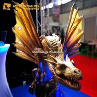 Statue de Dragon Robot Mécanique Volant de Taille Réelle MY DINO