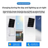 Lampe solaire LED de jardin extérieure à télécommande, ultra-lumineuse, IP66, pour villa rurale, type split, certifiée CQC