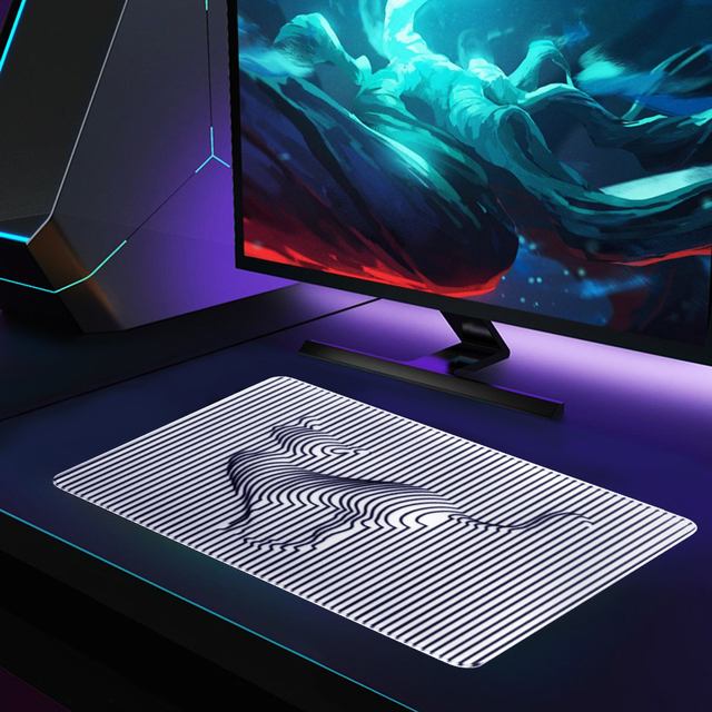 Customized Printing Micro Etched Glass Mouse Pad for Esports Games Tempered Glass Mouse Pad Source Factory