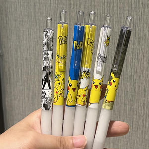 Promotionele Stationaire Cartoon Poke Pika 0.5Mm Zwarte Gel Pen Kids Cadeau Student School Schattige Plastic Kawaii Cartoon Gel Pennen - Product Image 2