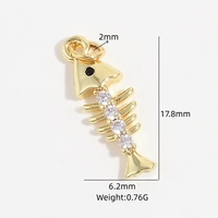 Pendentif JINYUAN en cuivre style vacances à la plage, étoile de mer et arête de poisson, breloque en forme de cœur style Ins, crème glacée rose, Guangzhou