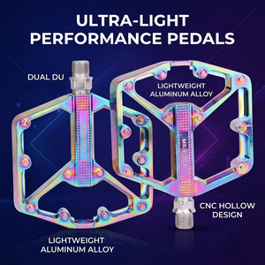 Pédales <span class=keywords><strong>VTT</strong></span> Universelles en Stock, Double DU, Légères en Alliage d'Aluminium, Axe Chromoly, Durables, Étanche, Antidérapantes, pour Vélos d'Enfants - Product Image 2