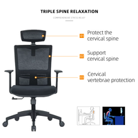 Chaise de bureau ergonomique de direction Chaise d'invité de salle de conférence utilisée par personnel de formation de visiteur de tissu de cadre en métal