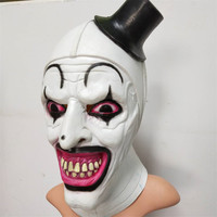 Terrifier Clown Latex Masque Cosplay Horreur Effrayant Marie Maser Masque pour Adulte Halloween Costume