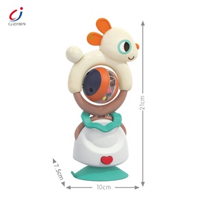 Hochets en plastique pour bébé 2 en 1 Eco Friendly Animal Silicone Teether Sucker Shaking Toys Wholesale Baby Hochets - Product Image 3