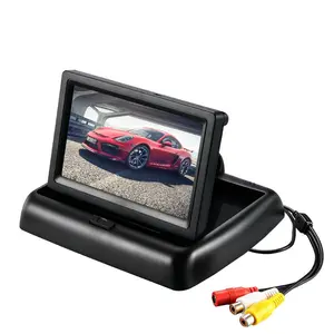 Folding Design PAL/NTSC Standard Front Back View Reversing 4.3 Inch Single Screen Display LCD Monitors Car