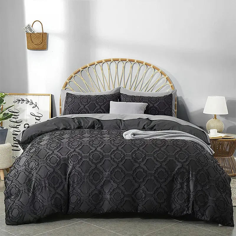 Luxury 3d quilt bedding set 100% cotton quilt cover sheet sets wholesale supplier