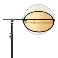Jingying Portrait de produit de studio photo Pivotant à 360 degrés Longueur réglable Support de réflecteur télescopique Bras de flèche extensible