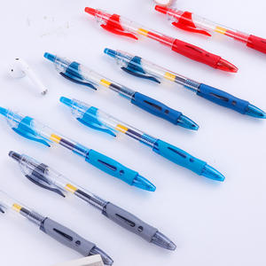 أقلام حبر قابل للسحب كتابة السلسة أقلام حبر جل أحمر أزرق أسود مع قبضة ناعمة لامتحان مكتب الطلاب - Product Image 1