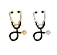 Chine Métal Badge Décoration Pin Fabricant En Gros Personnalisé Qualité Designer Stéthoscope Médecin Émail Infirmière Pins Vintage