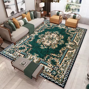 Tappeti in Poliestere di Alta Qualità Stile Persiano per Soggiorno, <span class=keywords><strong>Tappeto</strong></span> <span class=keywords><strong>a</strong></span> Pelo Corto Sottile con Motivo Floreale, Antiscivolo e <span class=keywords><strong>Lavabile</strong></span> - Product Image 3