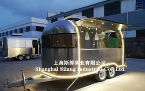 Amerikaanse Standaard 3 + 1 Gootsteen Ijs Camping Truck/Mobiele Friteuse Bakplaat Uitlaat Koffie Cake Camper Trailer - Product Image 2