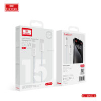 Câble de charge rapide USB-C Earldom 60W, tressé en nylon, 2m, pour iPhone 15/Pro/Pro Max/Plus, garantie 12 mois