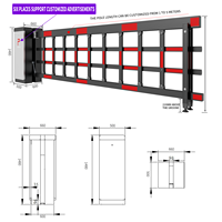 Barrière de parking automatique XGY à bras long, haute vitesse, réglable en 3-6 secondes, robuste, anti-choc, pour applications aériennes