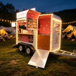 Durable Mobile <b>Trailer</b> With Display And Storage For Quick Service Restaurants Horse <b>Box</b> Food Truck - Product Image 3