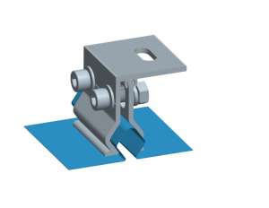 Support de montage de toit en étain <span class=keywords><strong>solaire</strong></span> pour structure de joint de support de toit en métal photovoltaïque avec crochet de <span class=keywords><strong>fixation</strong></span> pour le serrage de toit de l'abri de voiture - Product Image 3