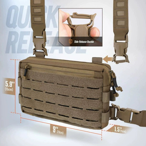 Bolsa táctica para aparejo de pecho a prueba de agua de nailon Molle Utility Recon Kit <span class=keywords><strong>Bag</strong></span> Laser Cut Design <span class=keywords><strong>Chest</strong></span> Pack <span class=keywords><strong>Bag</strong></span> - Product Image 6