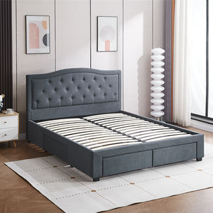 Lit King Size Moderne de Luxe avec Cadre Rembourré Confortable et Tiroirs – Mobilier de Chambre pour Adultes - Product Image 3