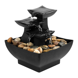 Fuente Zen de Interior con Sonido Relajante de Agua Fluyendo, Pequeña Fuente de Mesa Feng Shui con Luz LED, Gran Venta - Product Image 5