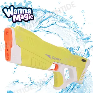 Pistola de água elétrica automática de plástico ABS, alimentada por bateria de lítio, pequena pistola de sucção de água para meninos e meninas, venda imperdível