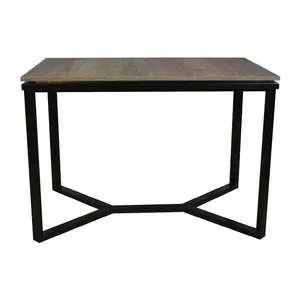 Design personalizado "Stonehenge" mesa de jantar de madeira dobrável/tamanho personalizado OEM ODM carvalho pinho freixo faia/mesa estilo loft para sala de jantar