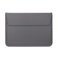 Pochette pour ordinateur portable en cuir avec logo personnalisé, poche intérieure avec support, étui fin pour MacBook Air Pro 13 14