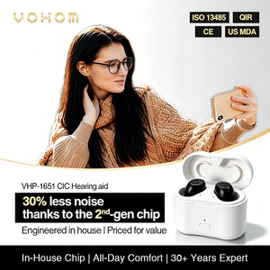 Nuovi Apparecchi Acustici Ricaricabili Invisibili In-Ear Wireless Mini 2 per la Mascherazione del Tinnito - Conforme agli Standard di Imballaggio EPR Francia - Product Image 2