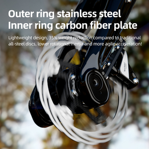 Rotor de Freno de Disco Hidráulico para Bicicleta de Montaña CYCLAMI de Fibra de Carbono, Discos Flotantes de 160/180 mm con 6 Tornillos - Product Image 3