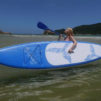Planche de SUP gonflable Fly Eagle 11' unisexe en PVC, portable, 12,5 kg, pour la planche à pagaie en mer/lacs/rivières, système à aileron unique