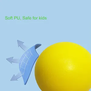 PU Auto Inflation Dodge Ball Beach Balls Soft Volleyball For Kids Games Play Logo Customized 6Inch 7Inch 8Inch 6 Colors