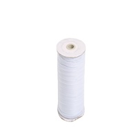 Fil élastique perlé DIY en coton noir et blanc pour couture et tricot, cordon élastique à âme filée