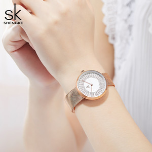 <span class=keywords><strong>Montre</strong></span> pour <span class=keywords><strong>femme</strong></span> Shengke, design unique, <span class=keywords><strong>montre</strong></span> pour <span class=keywords><strong>femme</strong></span> en <span class=keywords><strong>or</strong></span> rose, <span class=keywords><strong>montre</strong></span> à quartz de luxe, <span class=keywords><strong>montre</strong></span>-bracelet pour <span class=keywords><strong>femme</strong></span>, maille en acier, Relogio Feminino - Product Image 6
