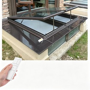 Lucarne automatique moderne en aluminium résistante au vent avec cadre épaissi et charnières robustes pour toitures côtières et de grande hauteur - Product Image 4