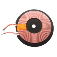 Module de bobine de chargeur sans fil personnalisé en usine, bobine d'air en fil Litz avec feuille de blindage en ferrite 5W 10W 15W Standard Qi TX RX