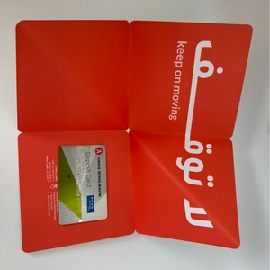 Tarjeta de Depósito Bancario Hang Seng, Embalaje de Cuatro Pliegues, Sobre de Origami Rojo, Caja de Cartón Personalizada, Impresión Digital de 250 g/m² - Product Image 3