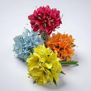 Ramo de Lirios de 12 Tallos Más Vendido, Ramo de Novia - Regalo Romántico para Cumpleaños, Día de San Valentín - Product Image 5