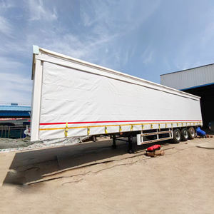 Новое поступление, 3-х осный транспортный полуприцеп, 40 футов, навес для крыши, навес, 20-100 тонн, грузоподъемность 40 тонн - Product Image 3