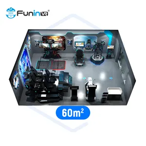 Công viên giải trí trong nhà 360 vr công viên giả lập 9D ảo realitiy VR trò chơi thú vị VR giả lập Trò chơi bắn súng máy