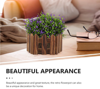 Support de jardinière rustique en bois FSC personnalisé, 3 pièces, pour extérieur/intérieur, pour garde-corps de fenêtre, balcon, clôture de jardin, pot de fleurs, seau à plantes, boîte à fleurs en bois
