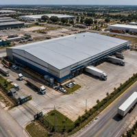 Construcción Rápida de Almacenes Modulares con Estructura de Acero, Conexión por Pernos y Orificios Preperforados