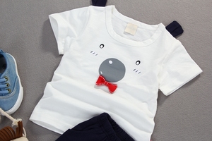 Dernier modèle de costume pour garçon en coton à col rond provenant d'un fournisseur chinois - Product Image 3