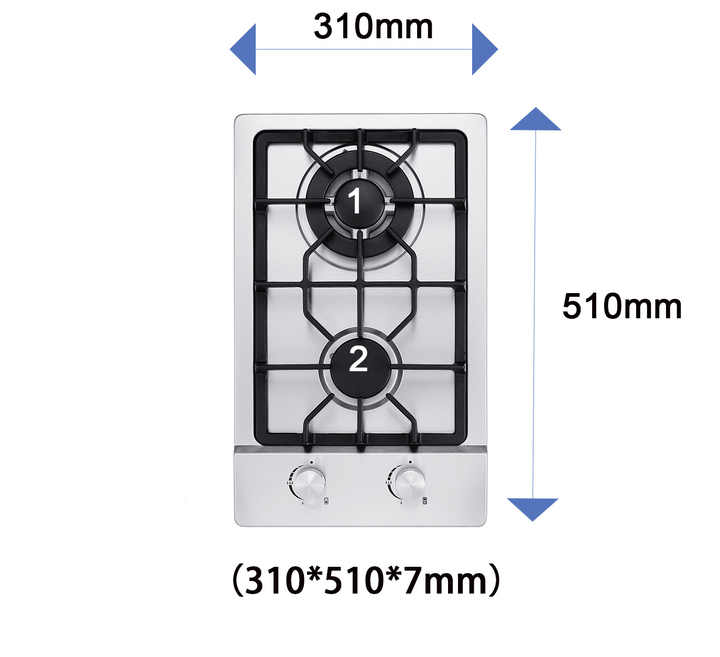On sale 2 burner gas stove kitchen gas hob built in gas cooker 2 burner