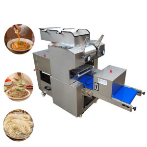 Machine automatique de découpe de pâtes et de nouilles avec bande transporteuse en PVC pour la fabrication de nouilles fraîches en cantine et restaurant - Product Image 1