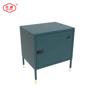 Muebles Huadu, Mesa de Noche de <span class=keywords><strong>Metal</strong></span> para Dormitorio o Sala de Estar, Gabinete de Almacenamiento Pequeño para el Hogar, Mesa Auxiliar de Acero con Patas - Product Image 3