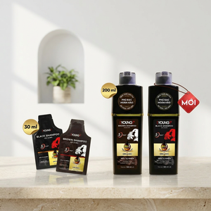 Champú Suavizante Negro/Marrón Sin Amoníaco – Cobertura Profesional para Cabello Gris Sin Olor Químico - Product Image 1