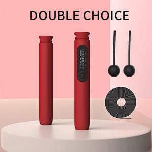 Оптовая продажа: Электронная беспроводная скакалка с USB-зарядкой – 2,8 м, утяжеленная, с датчиком, мониторингом пульса и подсчетом калорий, из АБС-пластика - Product Image 1