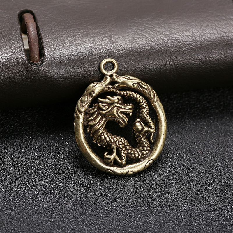 Double-sided round dragon