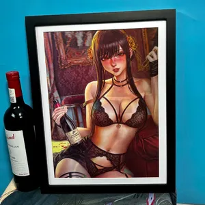 Kağıt 3D seksi çıplak poster plastik reklam karikatür poster baskı 3D flip poster